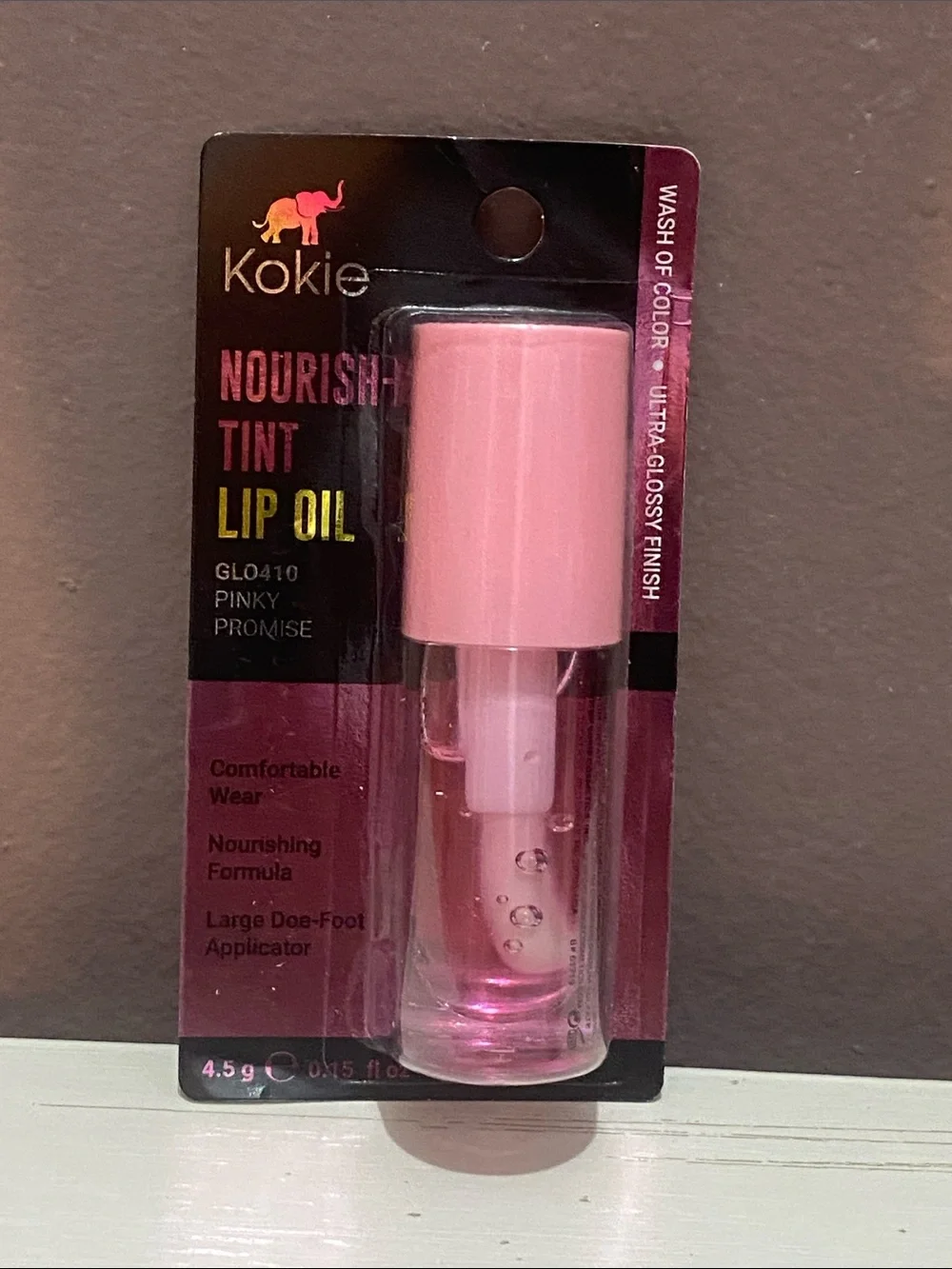 Kokie Nourish Tint Lip Oil — Pinky Promise